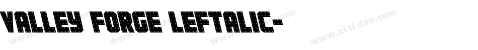 valley forge leftalic字体转换